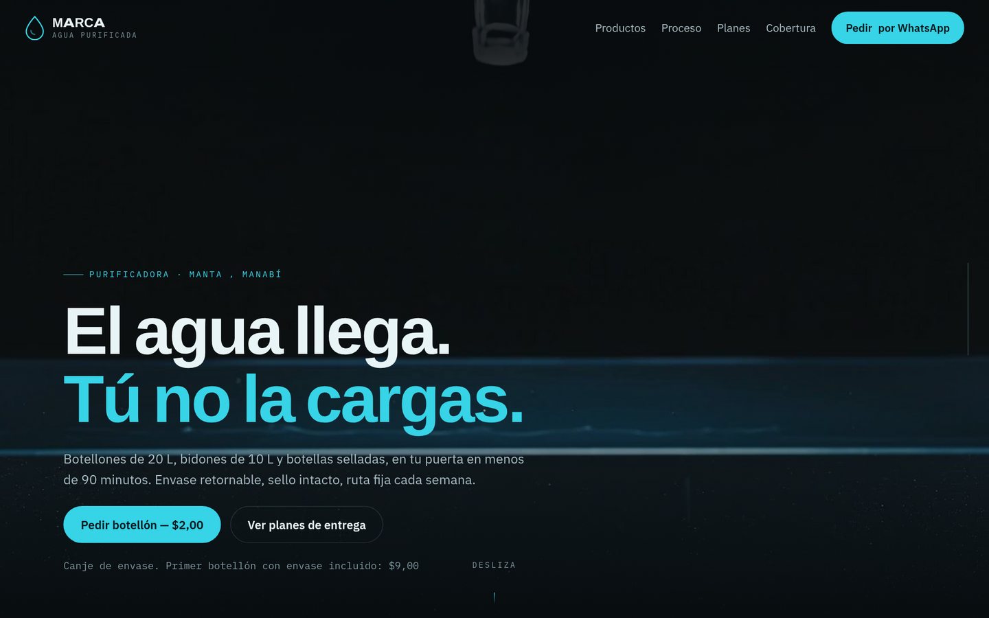Vista previa de la plantilla Agua Cristalina de SmartBrand